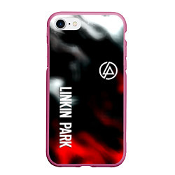 Чехол iPhone 7/8 матовый Linkin park flame