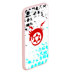Чехол iPhone 7/8 матовый Fullmetal Alchemist japan, цвет: 3D-светло-розовый — фото 2