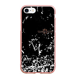 Чехол iPhone 7/8 матовый Three days grace краски, цвет: 3D-светло-розовый