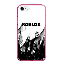 Чехол iPhone 7/8 матовый Roblox flame текстура, цвет: 3D-малиновый