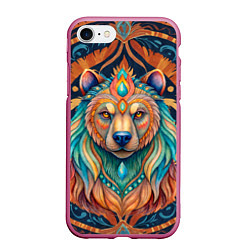 Чехол iPhone 7/8 матовый Медведь шаман тотемное животное