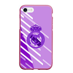 Чехол iPhone 7/8 матовый Real Madrid текстура фк