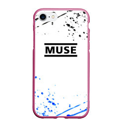 Чехол iPhone 7/8 матовый MUSE рок стиль краски