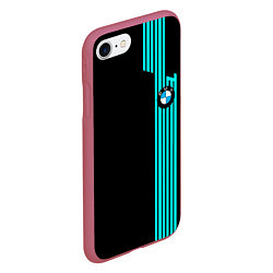 Чехол iPhone 7/8 матовый BMW sport line geometry, цвет: 3D-малиновый — фото 2