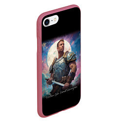 Чехол iPhone 7/8 матовый William Glen Harold Billy Herrington Guchi-muchi, цвет: 3D-малиновый — фото 2