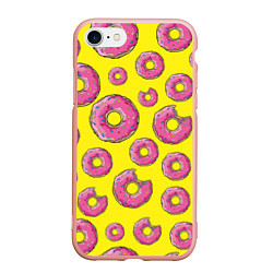 Чехол iPhone 7/8 матовый Пончики Гомера