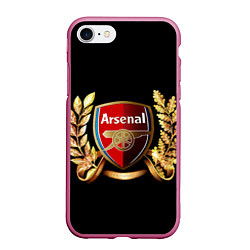 Чехол iPhone 7/8 матовый Arsenal, цвет: 3D-малиновый