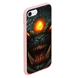 Чехол iPhone 7/8 матовый Roshan Rage, цвет: 3D-светло-розовый — фото 2