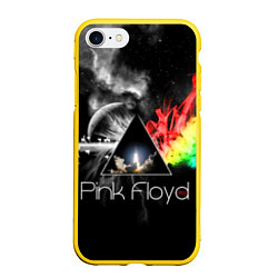Чехол iPhone 7/8 матовый Pink Floyd цвета 3D-желтый — фото 1