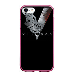 Чехол iPhone 7/8 матовый Vikings Emblem