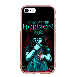 Чехол iPhone 7/8 матовый BMTH: Zombie Girl, цвет: 3D-светло-розовый