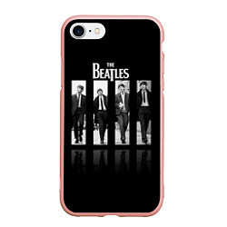 Чехол iPhone 7/8 матовый The Beatles: Man's, цвет: 3D-светло-розовый