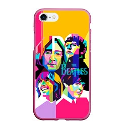 Чехол iPhone 7/8 матовый The Beatles: Poly-art