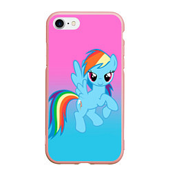 Чехол iPhone 7/8 матовый My Little Pony, цвет: 3D-светло-розовый