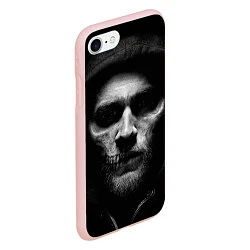 Чехол iPhone 7/8 матовый Sons Of Anarchy, цвет: 3D-светло-розовый — фото 2