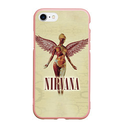 Чехол iPhone 7/8 матовый Nirvana Angel, цвет: 3D-светло-розовый