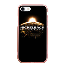 Чехол iPhone 7/8 матовый Nickelback: No fixed address, цвет: 3D-светло-розовый