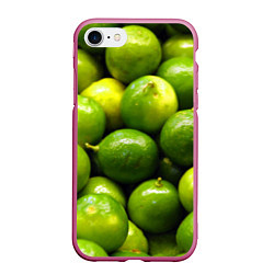 Чехол iPhone 7/8 матовый Лаймовая, цвет: 3D-малиновый
