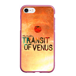 Чехол iPhone 7/8 матовый TDG: Transin of Venus, цвет: 3D-малиновый