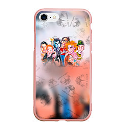 Чехол iPhone 7/8 матовый Король и Шут, цвет: 3D-светло-розовый