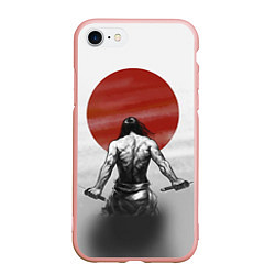 Чехол iPhone 7/8 матовый Ярость самурая
