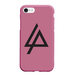 Чехол iPhone 7/8 матовый Linkin Park: Symbol, цвет: 3D-малиновый