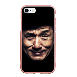 Чехол iPhone 7/8 матовый Джеки Чан, цвет: 3D-светло-розовый
