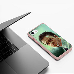 Чехол iPhone 7/8 матовый Нортон с сигаретой, цвет: 3D-светло-розовый — фото 2