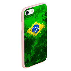 Чехол iPhone 7/8 матовый Бразилия, цвет: 3D-светло-розовый — фото 2