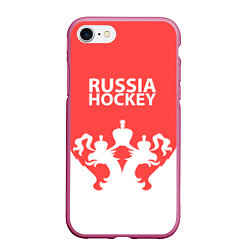 Чехол iPhone 7/8 матовый Russia Hockey