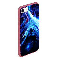 Чехол iPhone 7/8 матовый Космос, цвет: 3D-малиновый — фото 2