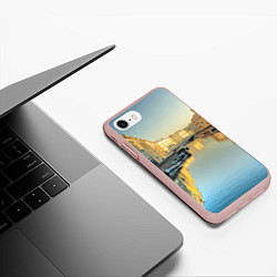 Чехол iPhone 7/8 матовый Питер, цвет: 3D-светло-розовый — фото 2