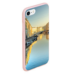 Чехол iPhone 7/8 матовый Питер, цвет: 3D-светло-розовый — фото 2