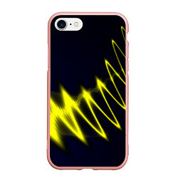 Чехол iPhone 7/8 матовый Молния, цвет: 3D-светло-розовый