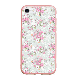 Чехол iPhone 7/8 матовый Flower pattern