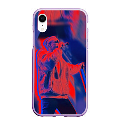 Чехол iPhone XR матовый T-Fest: Neon Style цвета 3D-сиреневый — фото 1