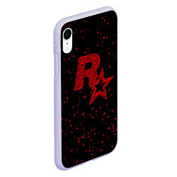 Чехол iPhone XR матовый Rockstar Red, цвет: 3D-светло-сиреневый — фото 2