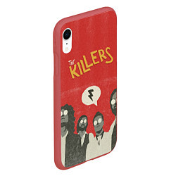 Чехол iPhone XR матовый The Killers цвета 3D-красный — фото 2