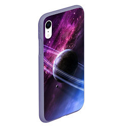 Чехол iPhone XR матовый Космос цвета 3D-серый — фото 2