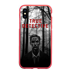 Чехол iPhone XS Max матовый True Detective: Blackwood, цвет: 3D-красный