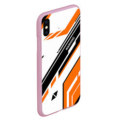 Чехол iPhone XS Max матовый CS:GO Asiimov P90 Style, цвет: 3D-розовый — фото 2