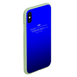 Чехол iPhone XS Max матовый BSOD, цвет: 3D-салатовый — фото 2