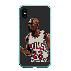 Чехол iPhone XS Max матовый Bulls 23: Jordan