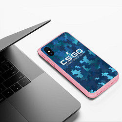 Чехол iPhone XS Max матовый Cs:go - Cobalt Disruption Ржавый кобальт, цвет: 3D-баблгам — фото 2