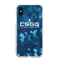 Чехол iPhone XS Max матовый Cs:go - Cobalt Disruption Ржавый кобальт