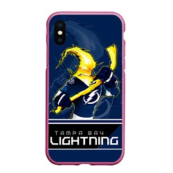 Чехол iPhone XS Max матовый Bay Lightning