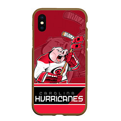 Чехол iPhone XS Max матовый Carolina Hurricanes