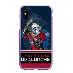 Чехол iPhone XS Max матовый Colorado Avalanche