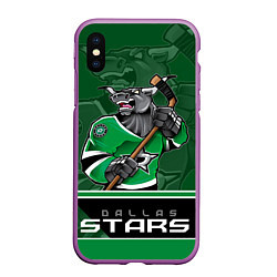 Чехол iPhone XS Max матовый Dallas Stars