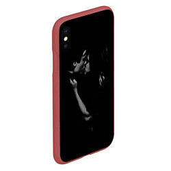 Чехол iPhone XS Max матовый Vampire Love, цвет: 3D-красный — фото 2